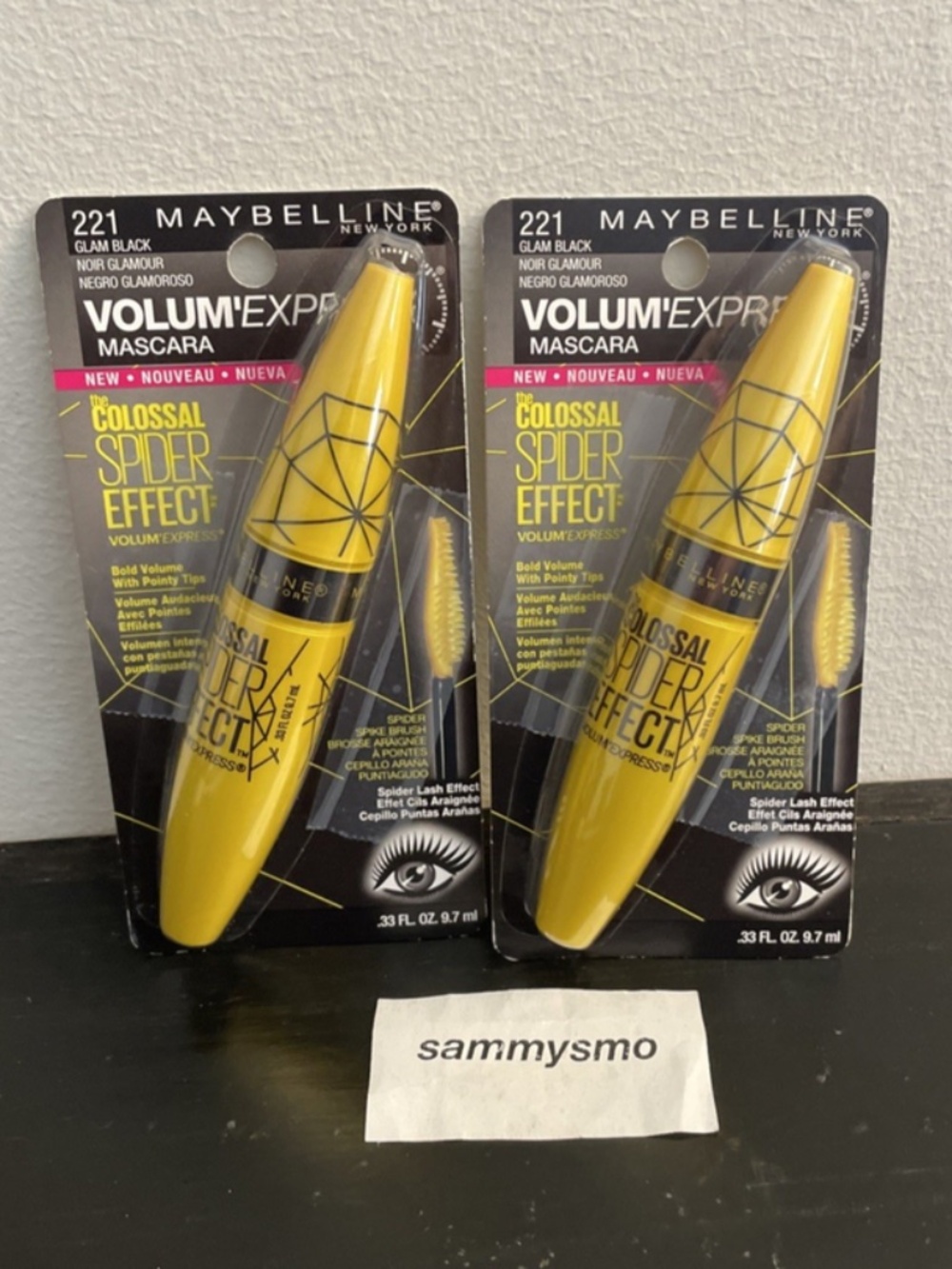 Maybelline The Colossal Spider Effect Mascara 221 Glam Black x2